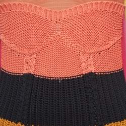 Sonia Rykiel Multicolor Rib Knit Sleeveless Mini Dress XS