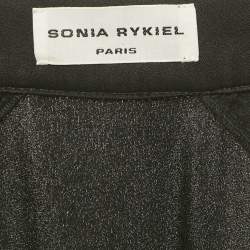Pre Owned Sonia Rykiel Black Crystal Embellished Crepe Maxi Dress M