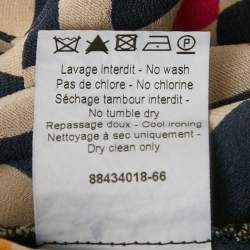 Pre Owned طقم بلوزة وسروال حرير مطبوع متعدد الألوان سونيا ريكيل حجم متوسط