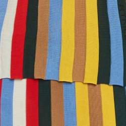 Pre Owned Sonia Rykiel Multicolor Striped Stretch Knit Set XS