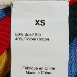 Pre Owned Sonia Rykiel Multicolor Striped Stretch Knit Set XS