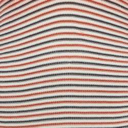 Pre Owned Sonia Rykiel Pink/White Striped Knit Jumper L