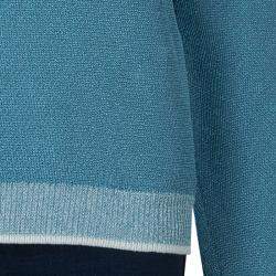 Pre Owned Sonia Rykiel Blue Shimmer Sweater S