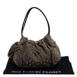 Pre Owned Sonia Rykiel Beige Tweed Hobo
