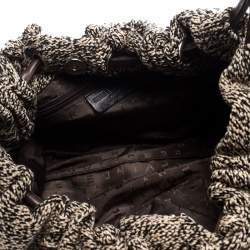 Pre Owned Sonia Rykiel Beige Tweed Hobo