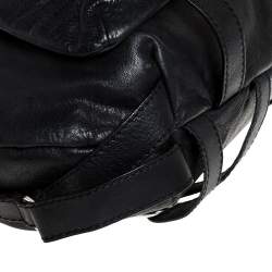 Pre Owned  Sonia Rykiel Black Leather Studded Shoulder Bag