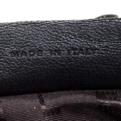 Pre Owned Sonia Rykiel Black Patent Leather Crystal Embellished Top Handle Bag