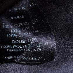 Pre Owned Sonia Rykiel White/Blue Leather Studded Flap Crossbody Bag