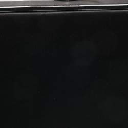 Pre Owned Sophia Webster Black/Silver Satin Clara Butterfly Box Chain Clutch