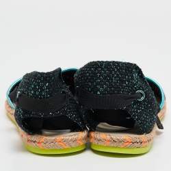 Sophia Webster Multicolor Fabric New Juana Ribbon Espadrille Flats Size 40