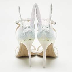 Pre Owned Sophia Webster Multicolor Patent Leather Chiara Butterfly Sandals Size 41