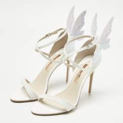 Pre Owned Sophia Webster Multicolor Patent Leather Chiara Butterfly Sandals Size 41