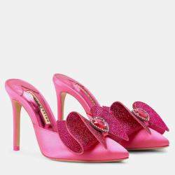 مملوكة مسبقًا حذاء صوفيا ويبستر ليا جلد وردي مفتوح من الخلف