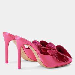 مملوكة مسبقًا حذاء صوفيا ويبستر ليا جلد وردي مفتوح من الخلف