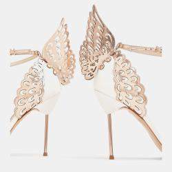 Pre Owned حذاء صندل صوفيا ويبستر إيفانجلين جلد ذهبي