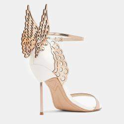 Pre Owned حذاء صندل صوفيا ويبستر إيفانجلين جلد ذهبي