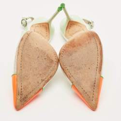 مملوكة مسبقًا Sophia Webster Daria Size 37 Multicolor Leather and PVC Slingback Pumps