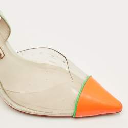 مملوكة مسبقًا Sophia Webster Daria Size 37 Multicolor Leather and PVC Slingback Pumps