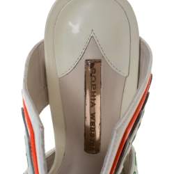 Sophia Webster Multicolor Leather Riko Cut Out Slide Sandals Size 39