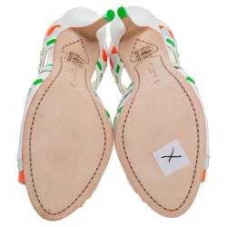 Sophia Webster Multicolor Leather Riko Cut Out Slide Sandals Size 39