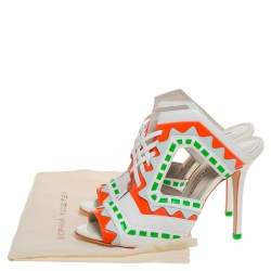 Sophia Webster Multicolor Leather Riko Cut Out Slide Sandals Size 39