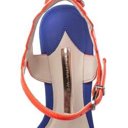 Pre Owned Sophia Webster Multicolor Leather Chiara Wing Sandals Size 36