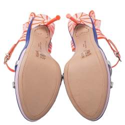 Pre Owned Sophia Webster Multicolor Leather Chiara Wing Sandals Size 36