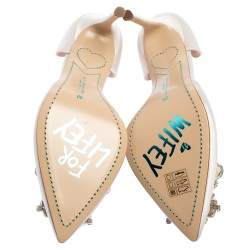 Pre Owned Sophia Webster Light Pink Satin Margaux D'Orsay Pump Size 39