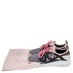 Pre Owned Sophia Webster Multicolor Fabric And Rubber Fly By Sneakers Size 38