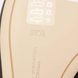 Pre Owned Sophia Webster Black Leather Embroidered Bibi Butterfly Pointed-Toe Ballet Flats Size 38.5