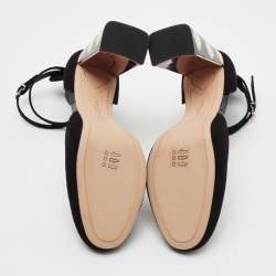 Sophia Webster Black Suede Stacey Ankle-Strap Pumps Size 39