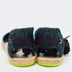 Pre Owned Sophia Webster Multicolor Fabric New Juana Ribbon Espadrille Flats Size 40