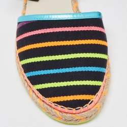Pre Owned Sophia Webster Multicolor Fabric New Juana Ribbon Espadrille Flats Size 40