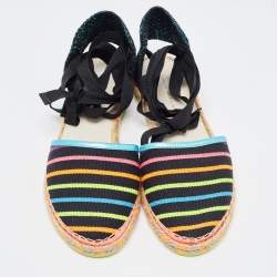 Pre Owned Sophia Webster Multicolor Fabric New Juana Ribbon Espadrille Flats Size 40