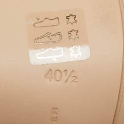 Pre Owned Sophia Webster Gold/White  Leather Evangeline Ankle Strap Sandals Size 40.5