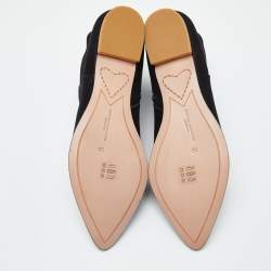 Pre Owned Sophia Webster Black Suede Karina Butterfly Ankle Boots Size 39