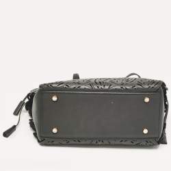 Sophia Webster Black Leather Lasercut Liara Tote