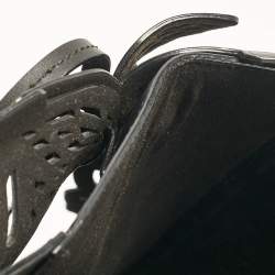 Sophia Webster Black Leather Lasercut Liara Tote