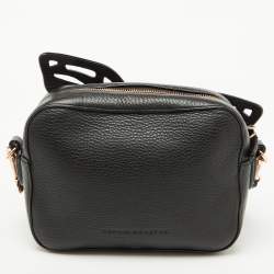 Sophia Webster Black Leather Flossy Butterfly Camera Crossbody Bag