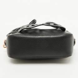 Sophia Webster Black Leather Flossy Butterfly Camera Crossbody Bag