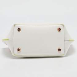 Sophia Webster White Leather Romy Drawstring Bucket Bag