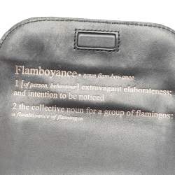Sophia Webster Black Leather Flamingo Shoulder Bag