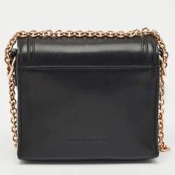 Sophia Webster Black Leather Flamingo Shoulder Bag