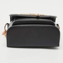 Sophia Webster Black Leather Flamingo Shoulder Bag