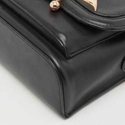 Sophia Webster Black Leather Flamingo Shoulder Bag