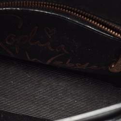 Sophia Webster Black Leather Flamingo Shoulder Bag