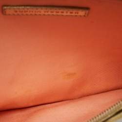 Pre Owned Sophia Webster Butterfly Gold Leather Wristlet Pouch