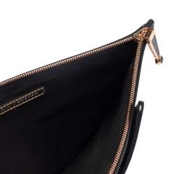 Pre Owned Sophia Webster Black Leather Butterfly Wristlet Clutch