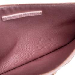 Pre Owned Sophia Webster Powder Pink Leather Flowwy Royalty Wristlet Clutch