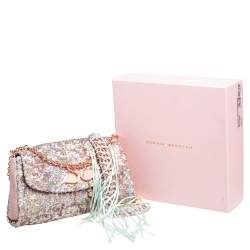 Sophia Webster Multicolor Sequin Flap Shoulder Bag